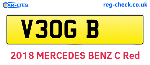 V3OGB are the vehicle registration plates.
