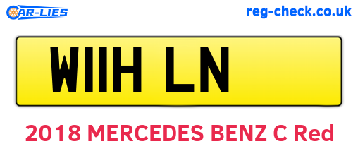 W11HLN are the vehicle registration plates.