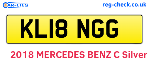 KL18NGG are the vehicle registration plates.