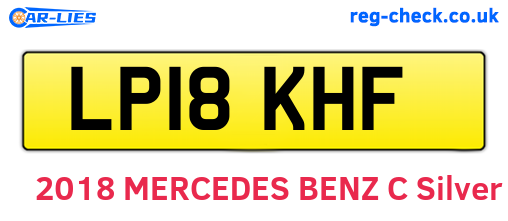 LP18KHF are the vehicle registration plates.
