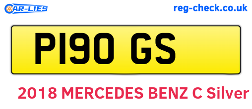 P19OGS are the vehicle registration plates.