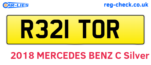 R321TOR are the vehicle registration plates.