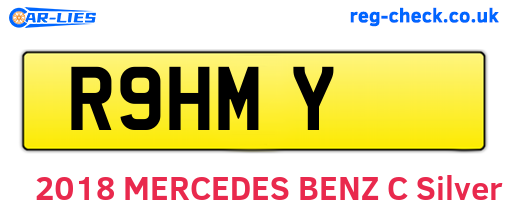 R9HMY are the vehicle registration plates.
