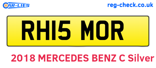 RH15MOR are the vehicle registration plates.