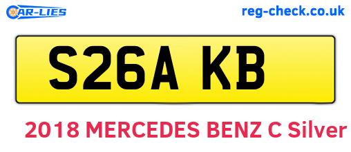 S26AKB are the vehicle registration plates.