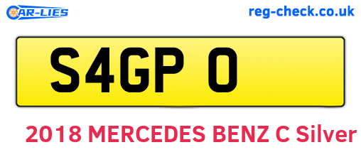 S4GPO are the vehicle registration plates.