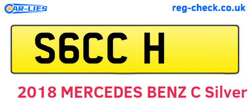 S6CCH are the vehicle registration plates.