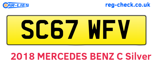 SC67WFV are the vehicle registration plates.