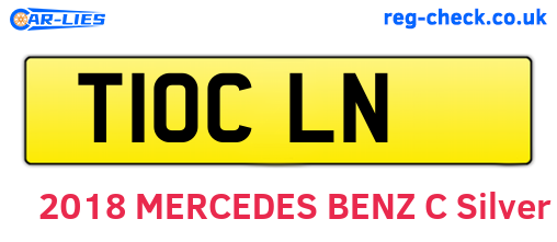 T10CLN are the vehicle registration plates.