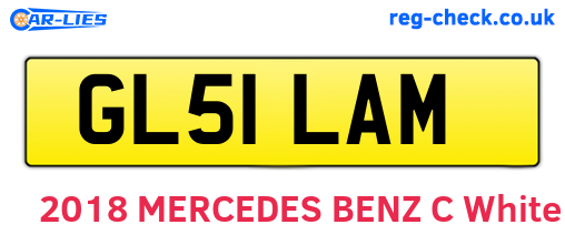 GL51LAM are the vehicle registration plates.