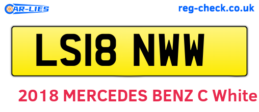LS18NWW are the vehicle registration plates.
