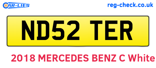 ND52TER are the vehicle registration plates.