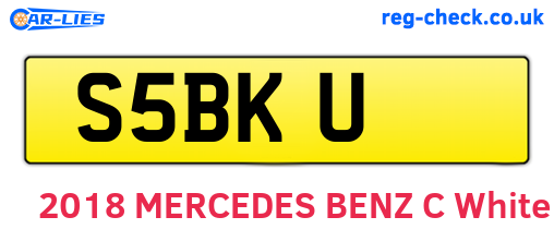 S5BKU are the vehicle registration plates.