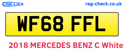 WF68FFL are the vehicle registration plates.