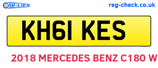 KH61KES are the vehicle registration plates.