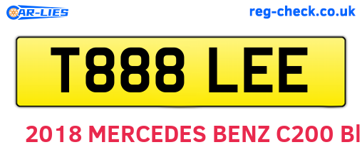 T888LEE are the vehicle registration plates.