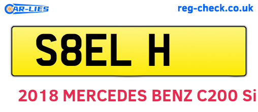 S8ELH are the vehicle registration plates.