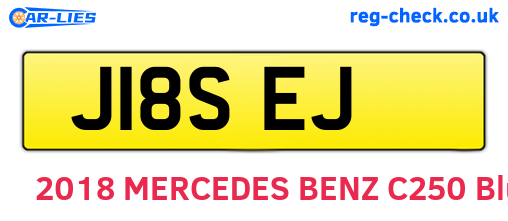 J18SEJ are the vehicle registration plates.