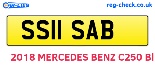 SS11SAB are the vehicle registration plates.