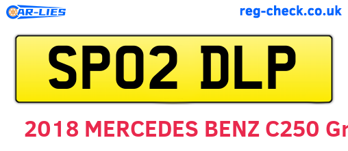 SP02DLP are the vehicle registration plates.