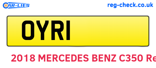 OYR1 are the vehicle registration plates.