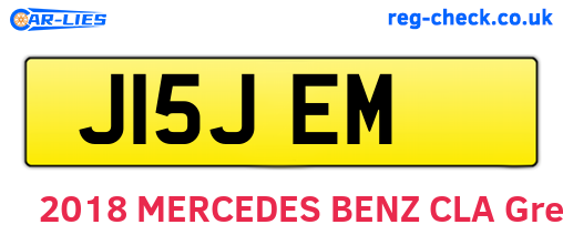 J15JEM are the vehicle registration plates.