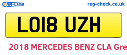 LO18UZH are the vehicle registration plates.
