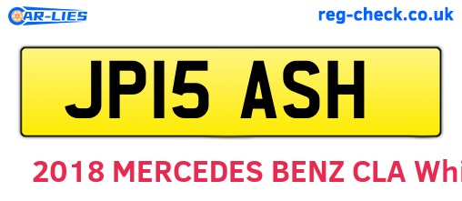 JP15ASH are the vehicle registration plates.