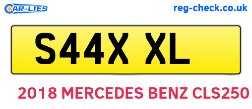 S44XXL are the vehicle registration plates.