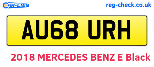AU68URH are the vehicle registration plates.