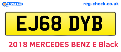 EJ68DYB are the vehicle registration plates.