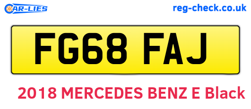 FG68FAJ are the vehicle registration plates.