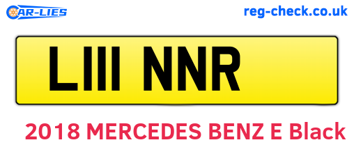 L111NNR are the vehicle registration plates.