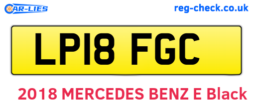 LP18FGC are the vehicle registration plates.