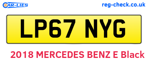 LP67NYG are the vehicle registration plates.