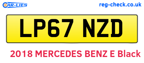 LP67NZD are the vehicle registration plates.