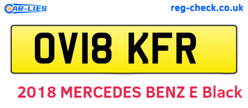 OV18KFR are the vehicle registration plates.