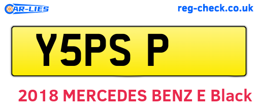 Y5PSP are the vehicle registration plates.