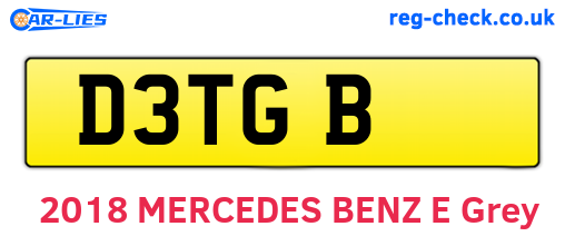 D3TGB are the vehicle registration plates.