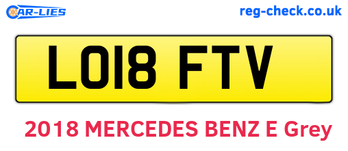 LO18FTV are the vehicle registration plates.
