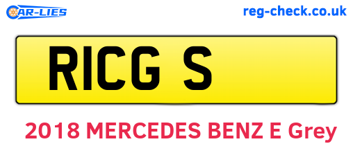 R1CGS are the vehicle registration plates.
