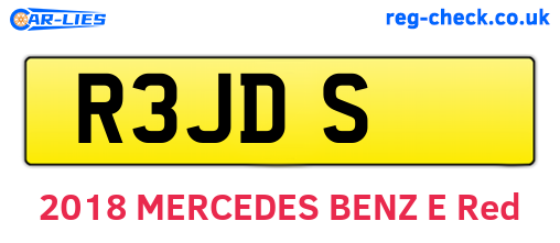 R3JDS are the vehicle registration plates.