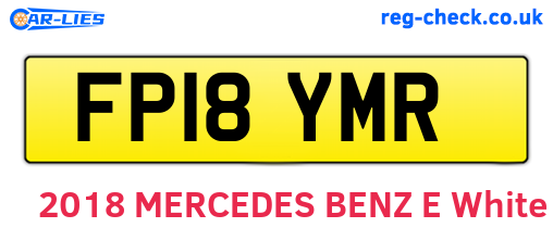 FP18YMR are the vehicle registration plates.