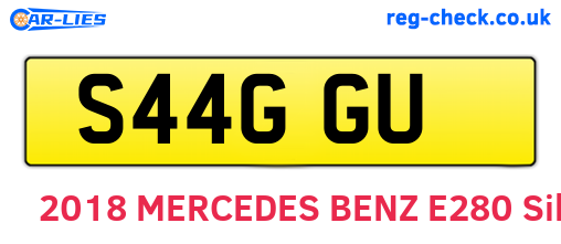 S44GGU are the vehicle registration plates.