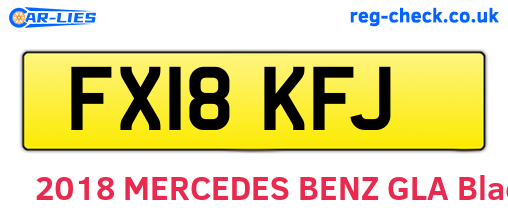 FX18KFJ are the vehicle registration plates.