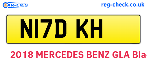 N17DKH are the vehicle registration plates.