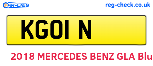 KGO1N are the vehicle registration plates.