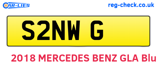 S2NWG are the vehicle registration plates.