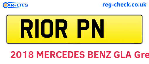 R10RPN are the vehicle registration plates.