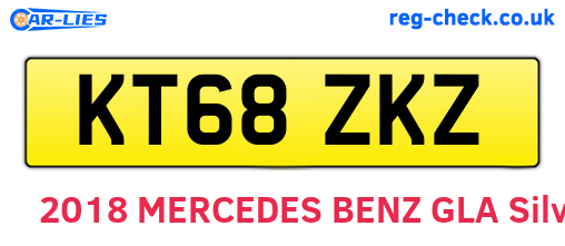 KT68ZKZ are the vehicle registration plates.